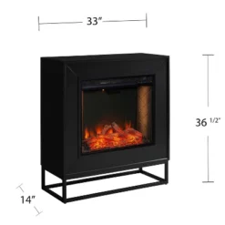 Frescan Fireplace Black - Holly & Martin