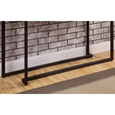 Syrex Rectangle Sofa Table White/Gun Metal - MiBasics - Image 3