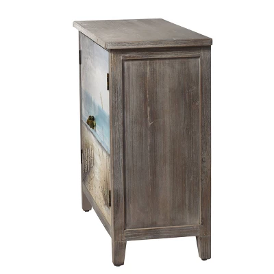 Key West Maui Two Door Cabinet Painted Brown - StyleCraft - Image 2