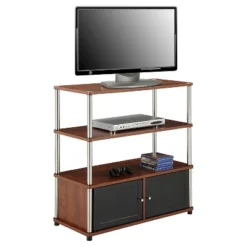 Highboy TV Stand For TVs Up To 37" Cherry Red - Breighton Home