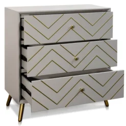 Three Drawer Accent Cabinet Slate Blue - StyleCraft