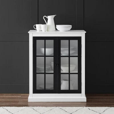 Cecily Stackable Storage Pantry White/Matte Black - Crosley - Image 2