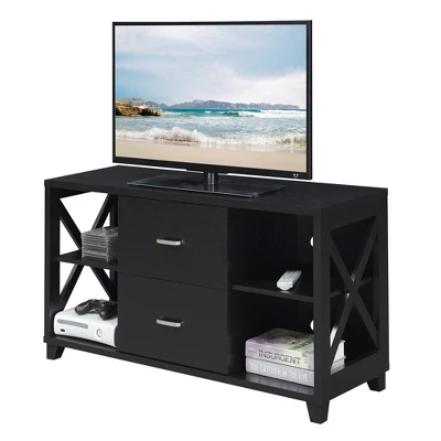 Oxford Deluxe 2 Drawers TV Stand For TVs Up To 52" - Breighton Home - Image 2