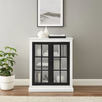 Cecily Stackable Storage Pantry White/Matte Black - Crosley - Image 4