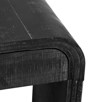 59"W Retro Silhouette Console Table, Entryway Table With Open Style And Two Top Drawers 4Q -ModernLuxe - Image 12