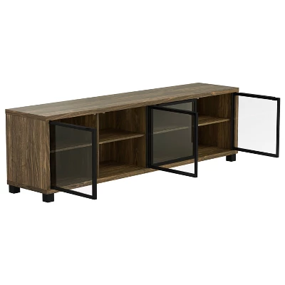 Westfield 4 Door TV Stand For TVs Up To 80" Walnut - Coaster - Image 3