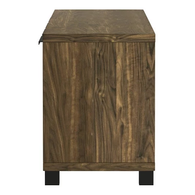 Westfield 4 Door TV Stand For TVs Up To 80" Walnut - Coaster - Image 7