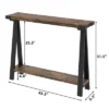 Whizmax Farmhouse Console Table, 43.3" Entryway Table With Storage For Living Room, Hallway, Entryway