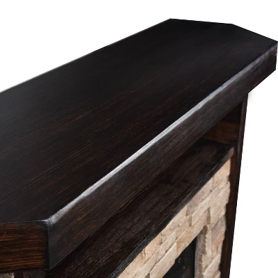 39" Freestanding Electric Fireplace Tan - Home Essentials - Image 5